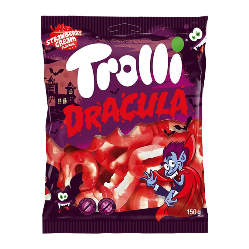 Цукерки Жувальні Trolli Dracula 150g - Retromagaz