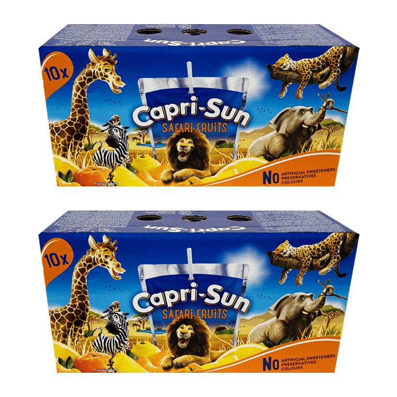 Набір Напій Соковий 20шт Capri-Sun Safari Fruits 200ml - Retromagaz
