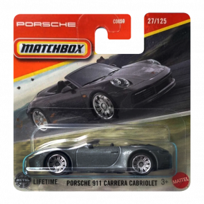 Машинка Велике Місто Matchbox Porsche 911 Carrera Cabriolet Highway 1:64 JBR63 Grey Машинка Велике Місто Matchbox Porsche 911 Carrera Cabriolet Highway 1:64 JBR63 Grey - Retromagaz