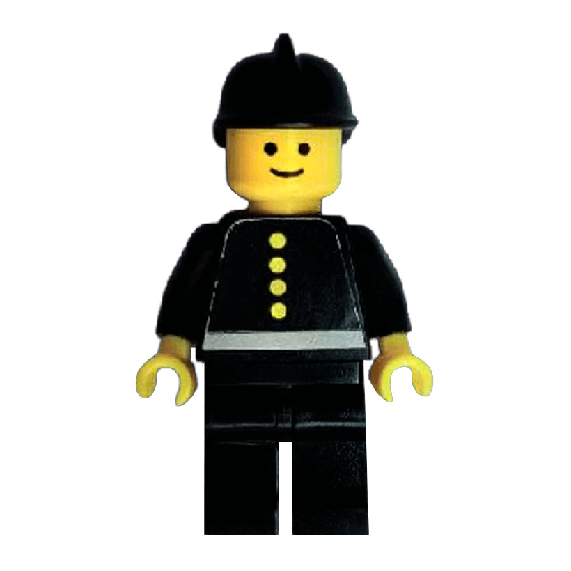 Фигурка Lego Fire Torso Sticker with 4 Buttons City fire005s Б/У - Retromagaz
