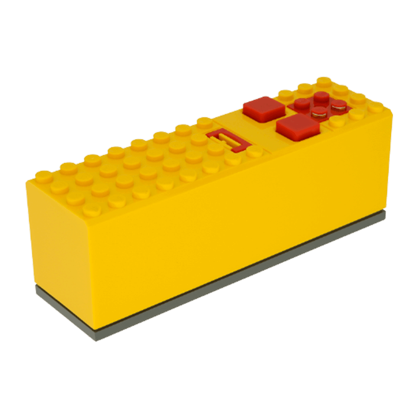 Електрика Lego Батарейний Блок 9V Large Base 2847 Yellow 1шт Б/У - Retromagaz