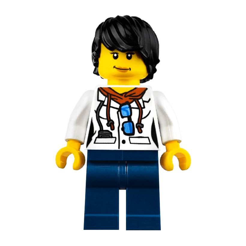 Фигурка Lego Jungle Scientist Female City cty0814 Б/У - Retromagaz