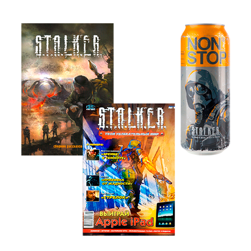 Набор Комикс S.T.A.L.K.E.R. №1 2011 год + Книга S.T.A.L.K.E.R. Сборник Рассказов + Напиток Энергетический Non Stop Stalker 500ml - Retromagaz