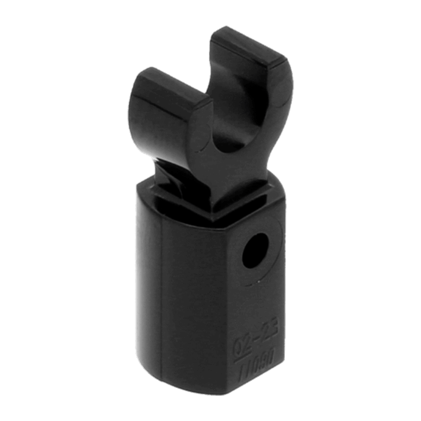 Стержень Lego Соединитель Holder with Clip 1L 11090 44873 6015891 6315887 Black 20шт Б/У - Retromagaz