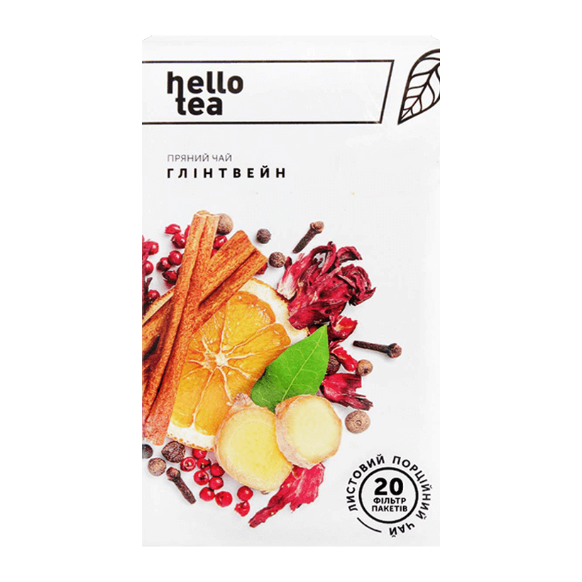 Чай Пакетированный Фруктовый Hello Tea Глинтвейн 40g - Retromagaz
