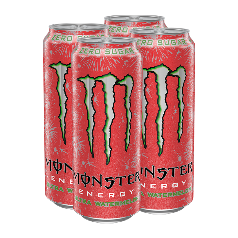 Набір Напій Енергетичний 4шт Monster Energy Watermelon 500ml - Retromagaz