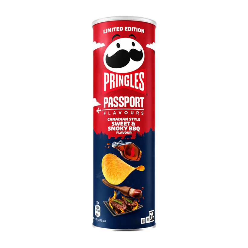 Чипсы Pringles Passport Flavours Canadian Style Sweet & Smoky BBQ 165g - Retromagaz