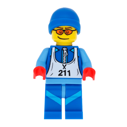 Фигурка Lego Skier Collectible Minifigures Series 2 col028 Б/У - Retromagaz