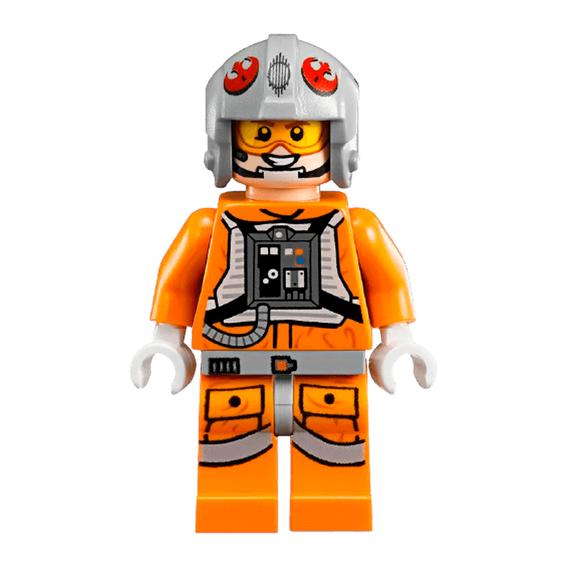 Фигурка Lego Повстанец Snowspeeder Pilot Light Bluish Grey Helmet Star Wars sw0607 Б/У - Retromagaz