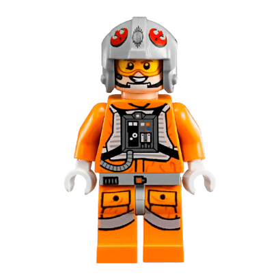 Фигурка Lego Snowspeeder Pilot Light Bluish Grey Helmet Star Wars Повстанец sw0607 Б/У - Retromagaz