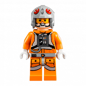 Фигурка Lego Snowspeeder Pilot Light Bluish Grey Helmet Star Wars Повстанец sw0607 Б/У
