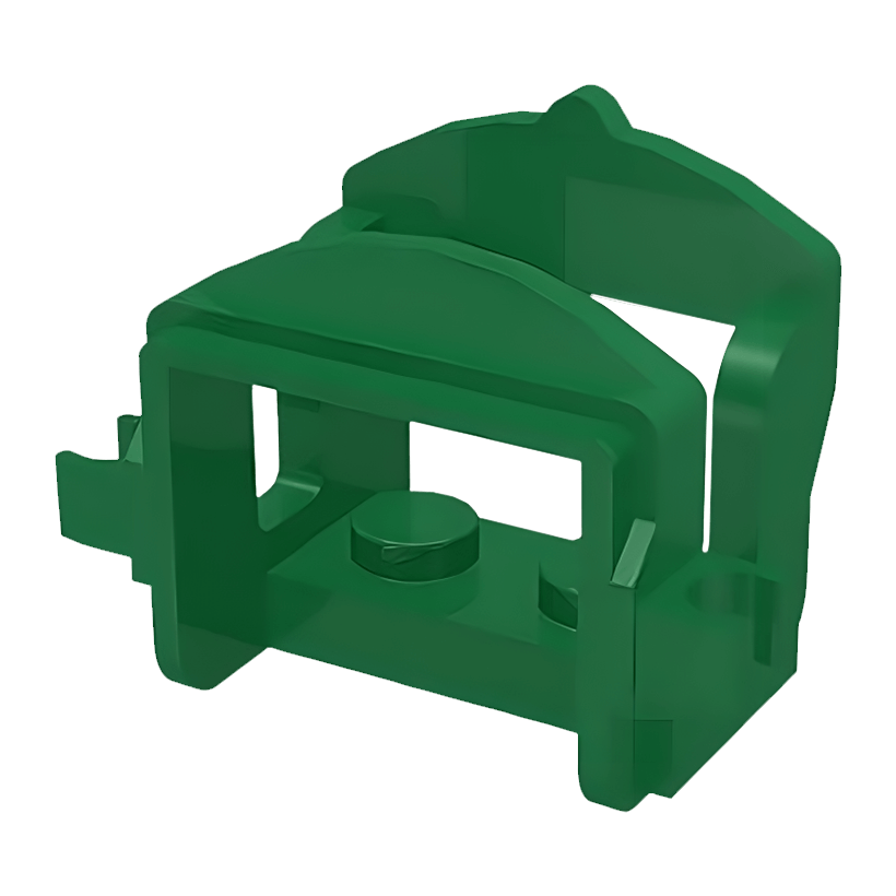 Для Животных Lego Horse Saddle with Clips 4491b 4107607 4161072 Green Б/У - Retromagaz