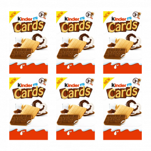 Набір Печиво 6шт Kinder Cards 3 Pieces 77g