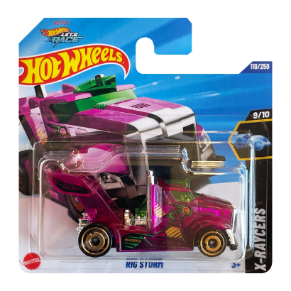 Машинка Базова Hot Wheels Rig Storm Netflix Treasure Hunts X-Raycers 1:64 JBC24 Purple - Retromagaz