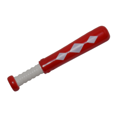 Спорт Lego Baseball Bat 4L with White Grip Handle and 3 White Diamonds Pattern 93220pb02 6177428 Red Б/У - Retromagaz