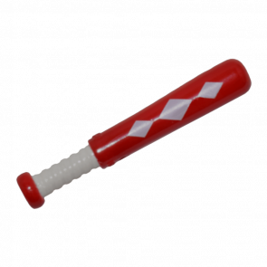 Спорт Lego Baseball Bat 4L with White Grip Handle and 3 White Diamonds Pattern 93220pb02 6177428 Red Б/У