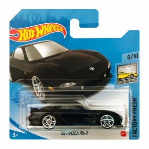 Машинка Базова Hot Wheels '95 Mazda RX-7 Factory Fresh 1:64 GRY28 Black - Retromagaz