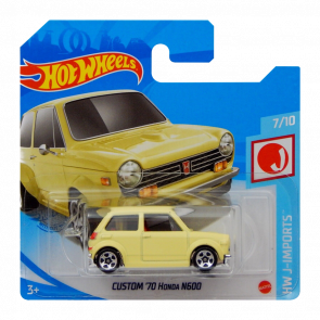 Машинка Базовая Hot Wheels Custom '70 Honda N600 J-Imports 1:64 GRX33 Yellow