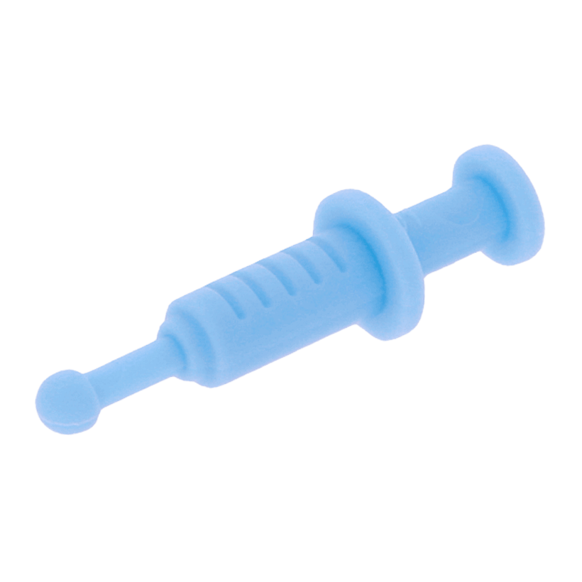 Інше 4шт Lego Syringe 87989 6003298 Bright Light Blue Б/У - Retromagaz