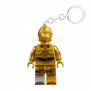 Брелок Lego C-3PO (Molded Light Bluish Gray Lower Leg) Star Wars 854313 Новий - Retromagaz