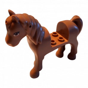 Фігурка Lego Horse Cutout with Medium Nougat Eyes Animals Земля 93083c01pb16 1 6252981 Medium Nougat Б/У
