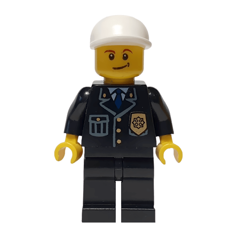 Фігурка Lego Police 973px431 Suit with Blue Tie and Badge City cty0210 1 Б/У - Retromagaz