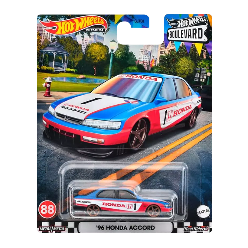 Машинка Premium Hot Wheels '96 Honda Accord Boulevard 1:64 GJT68/HKF27 Red - Retromagaz