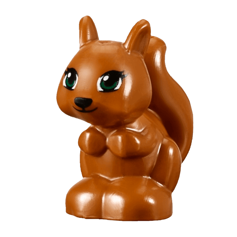 Фигурка Lego Земля Squirrel Friends Elves Green and White Eyes Mouth Pattern Animals 11568pb01 1 6023110 6182215 Dark Orange Б/У - Retromagaz