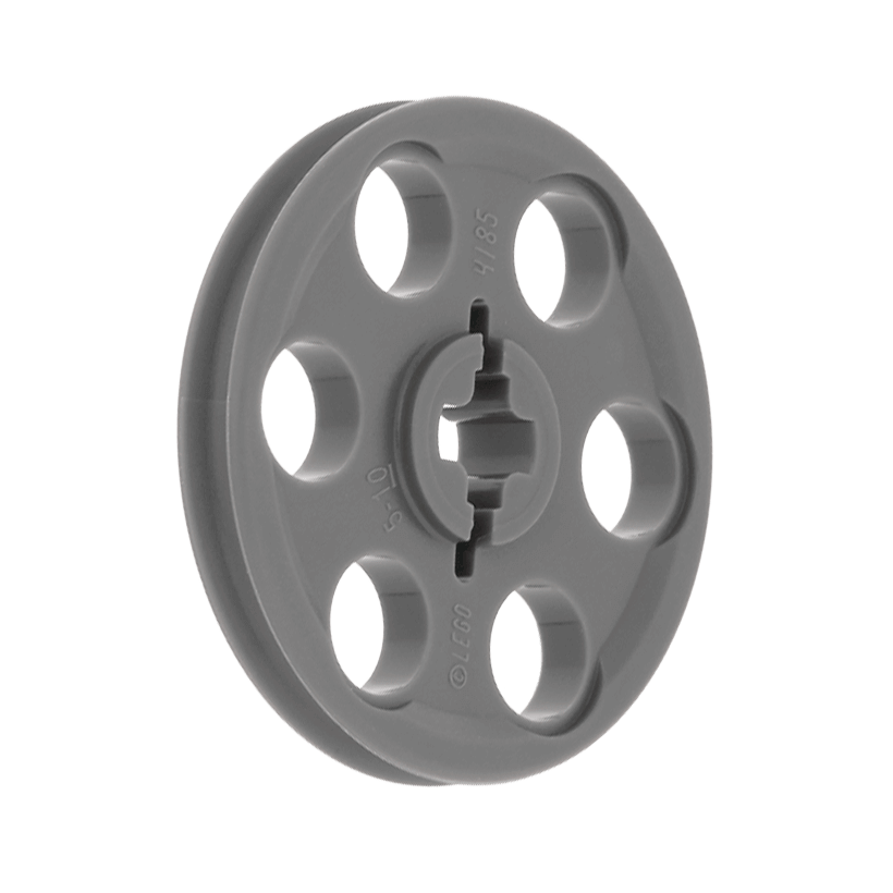 Колесо 4шт Lego Диск Wedge Belt 3 x 3 4185 2786 49750 4587275 6321744 Dark Bluish Grey Б/У - Retromagaz
