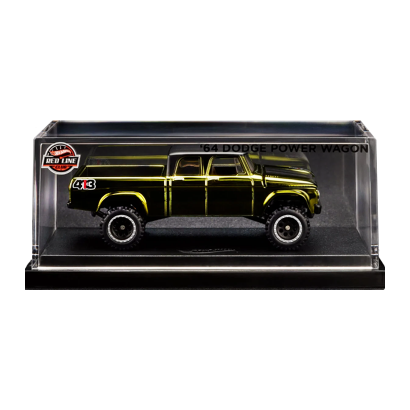 Машинка Premium Hot Wheels 1964 Dodge Power Wagon Red Line Club RLC 1:64 HWF09 Olive Green - Retromagaz
