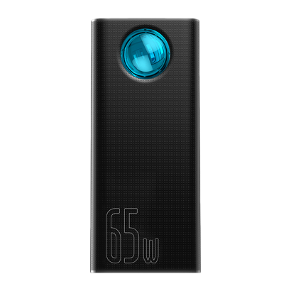 Портативный Аккумулятор Power Bank Baseus Amblight Digital Display Quick Charge Black 30000 mAh 65 W - Retromagaz