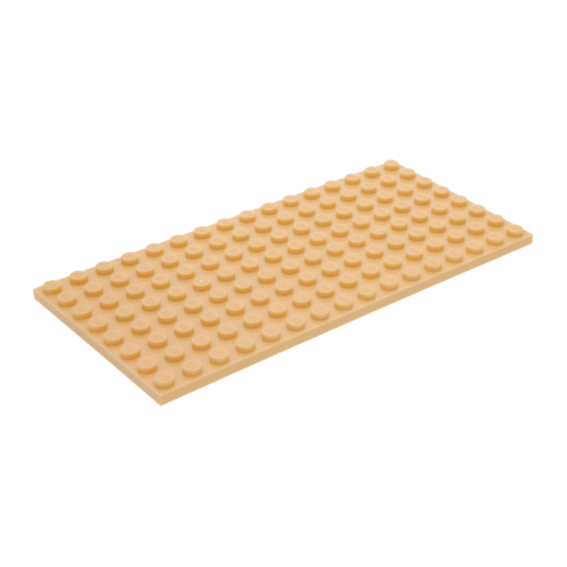 Пластина 4шт Lego Звичайна 8 x 16 92438 4609726 Tan Б/У - Retromagaz