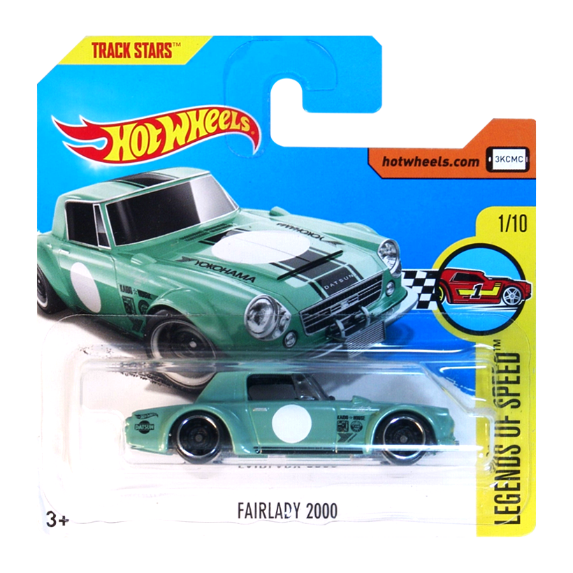 Машинка Базова Hot Wheels Fairlady 2000 Legends of Speed 1:64 DVB14 Green - Retromagaz