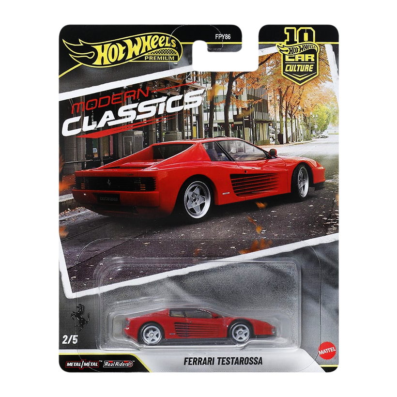 Машинка Premium Hot Wheels Ferrari Testarossa Modern Classics 1:64 JKF00 Red - Retromagaz