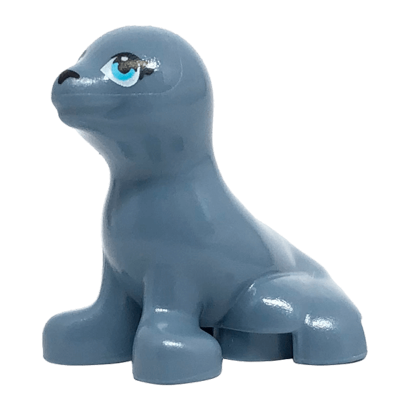Фигурка Lego Seal Friends with Black Nose and Medium Azure Eyes Pattern Animals Вода bb0682pb01 1 6185476 Sand Blue Б/У - Retromagaz