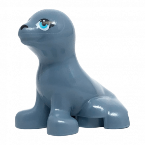 Фігурка Lego Seal Friends with Black Nose and Medium Azure Eyes Pattern Animals Вода bb0682pb01 1 6185476 Sand Blue Б/У - Retromagaz