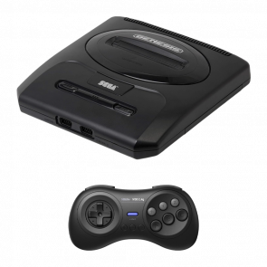 Набір Консоль Sega Mega Drive 2 MK-1631 USA Black Б/У  + Геймпад Бездротовий 8BitDo M30 2.4G Новий - Retromagaz