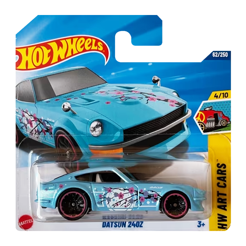 Машинка Базова Hot Wheels Datsun 240Z HW Art Cars 1:64 JJB80 Blue - Retromagaz