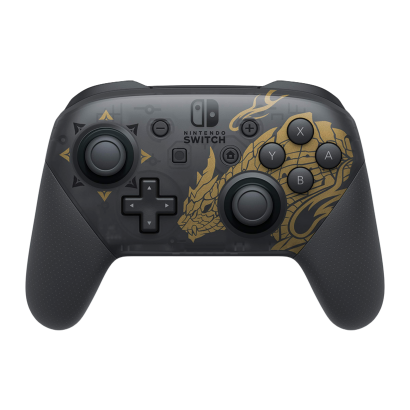 Геймпад Бездротовий Nintendo Switch Pro Controller Monster Hunter Rise Edition Black Новий - Retromagaz