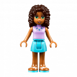 Фігурка Lego Girl Andrea Medium Azure Skirt Friends frnd160 Б/У - Retromagaz