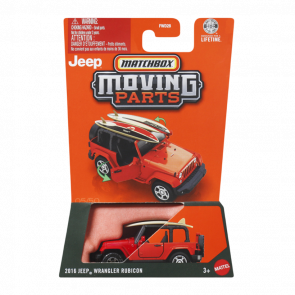 Тематична Машинка Matchbox 2016 Jeep Wrangler Rubicon Moving Parts 1:64 JHV51 Orange - Retromagaz