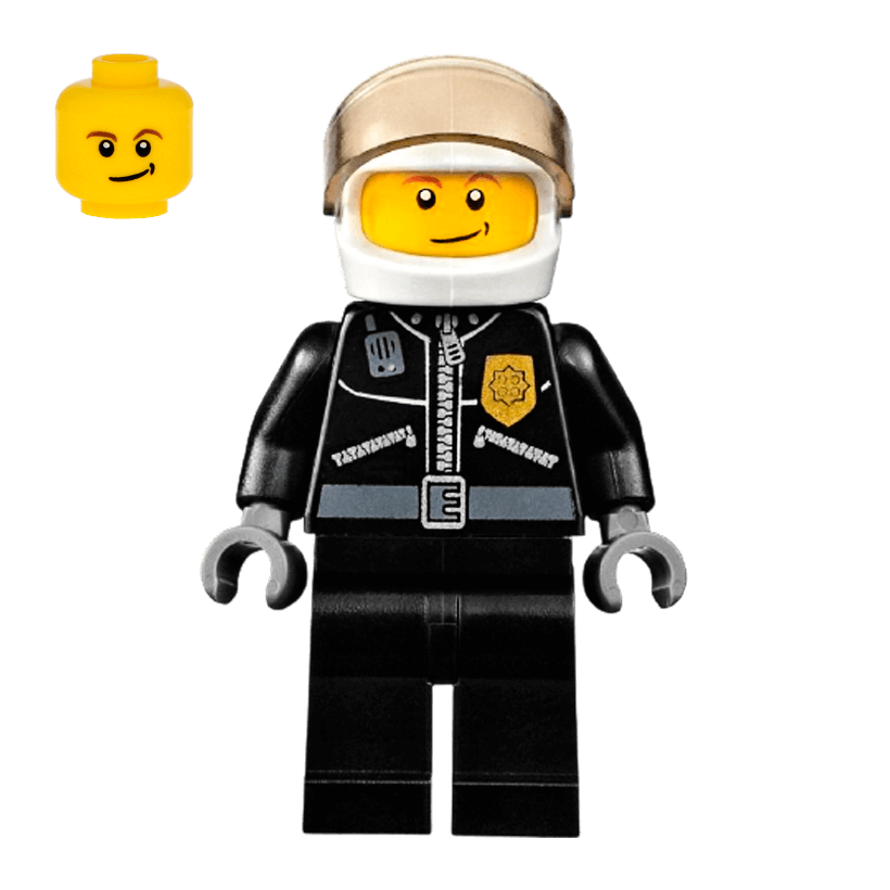 Фигурка Lego Police 973pb0797 Leather Jacket with Gold Badge City cty0393 Б/У - Retromagaz