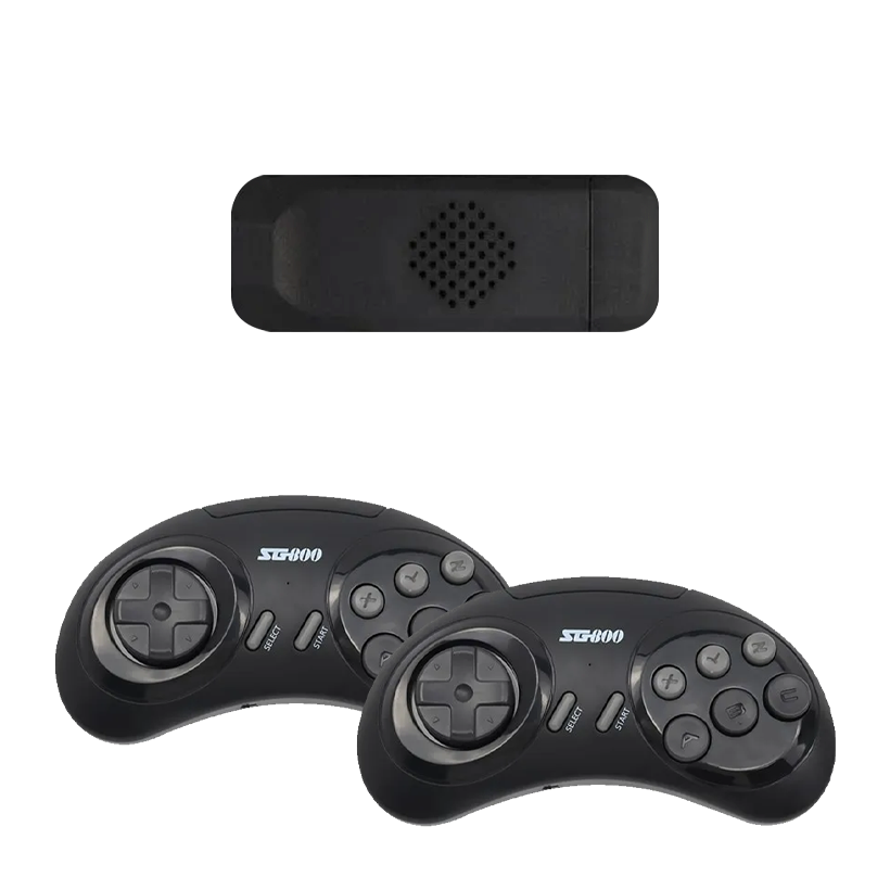 Консоль RMC Game Stick Sega Controller + 4600 Вбудованих Ігор 4GB Black - Retromagaz