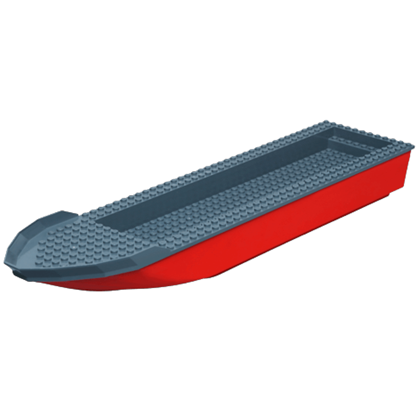 Для Судна Lego Основа Hull Unitary 51 x 12 x 6 62791c01 54101 62792 4569633 Red Б/У - Retromagaz