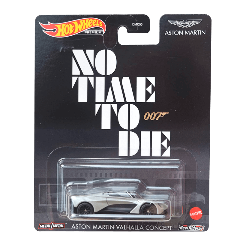 Машинка Premium Hot Wheels 007: No Time to Die Aston Martin Valhalla Concept Rep. Entertainment 1:64 GRL79 Silver - Retromagaz