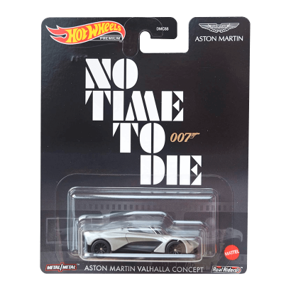 Машинка Premium Hot Wheels 007: No Time to Die Aston Martin Valhalla Concept Rep. Entertainment 1:64 GRL79 Silver - Retromagaz