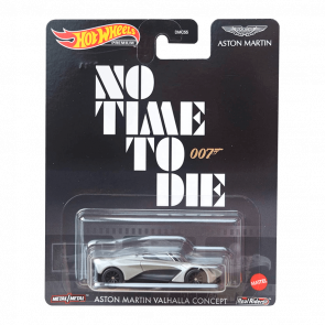 Машинка Premium Hot Wheels 007: No Time to Die Aston Martin Valhalla Concept Replica Entertainment GRL79 Silver Новый - Retromagaz