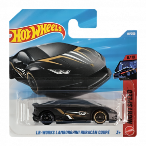 Машинка Базова Hot Wheels LB-WORKS Lamborghini Huracán Coupе Nightspeed 1:64 JJJ53 Black - Retromagaz