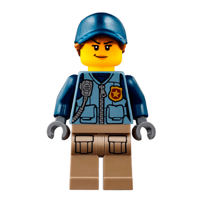 Фігурка Lego 973pb3010 Mountain Officer Female City Police cty0869 Б/У - Retromagaz