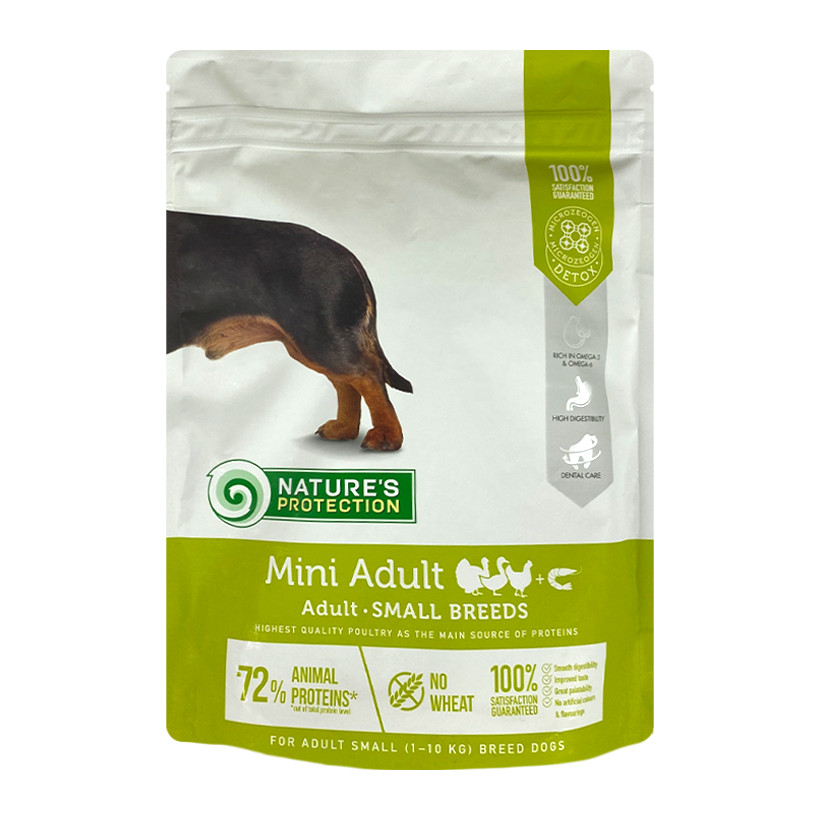 Сухой Корм Nature's Protection для Собак Nature's Protection Adult Small Breeds Домашняя Птица 500g - Retromagaz